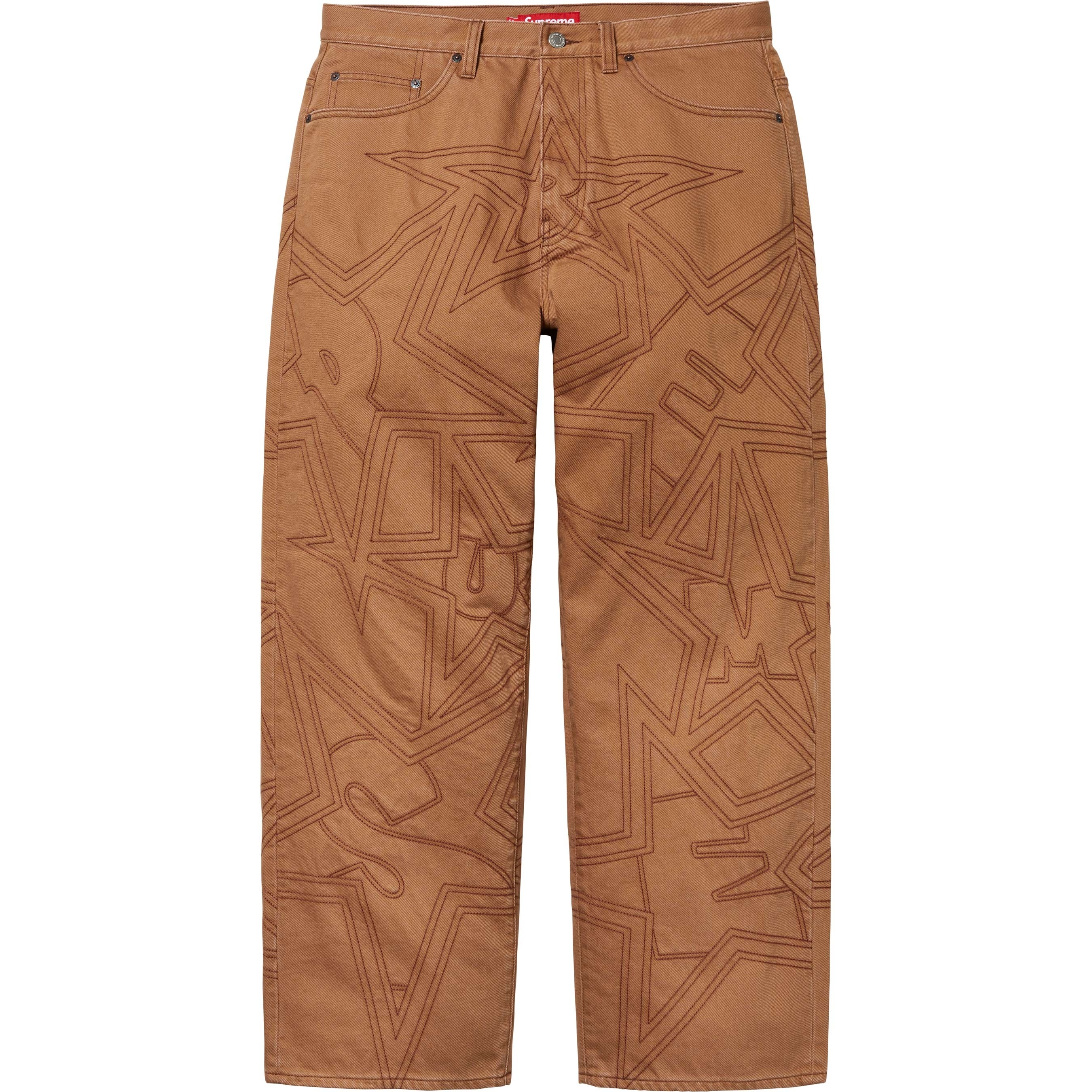 Stars Topstitch Baggy Jean view 3